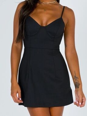 knee length dresses for ladies Princess Polly Women's Anyone But You Tie Back Sleeveless Minidress - White main image 1